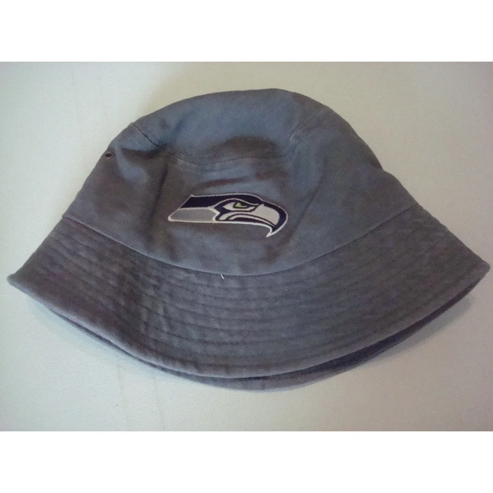 SEATTLE SEAHAWKS MED/LG FLOPPY BUCKET GOLF  BEACH 00S Y2K  HAT CAP VINTAGE  S2